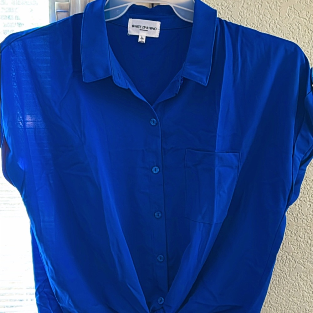 White Stag Royal Blue Button-Up Shirt